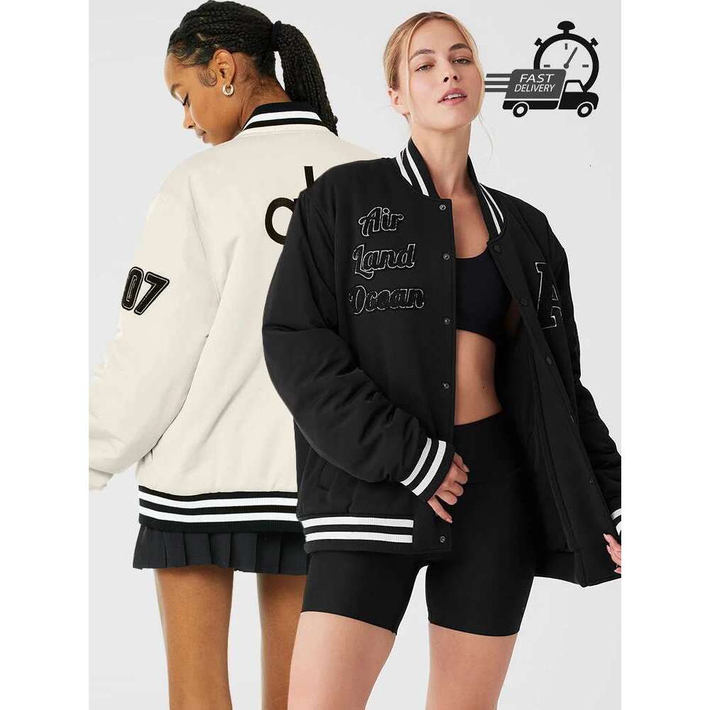 Designer Clothes G. O.A.T Autumn/Winter Letter Embroidered Women's Y2k Loose, Comfortable, Warm Patch Baseball Jacket Street Wear