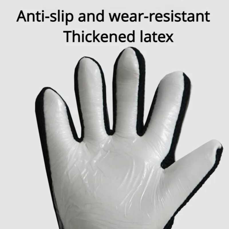 1 pair of goalkeeper gloves - wear-resistant latex anti slip football goalkeeper gloves used for training and matches football training equipmentXJ250