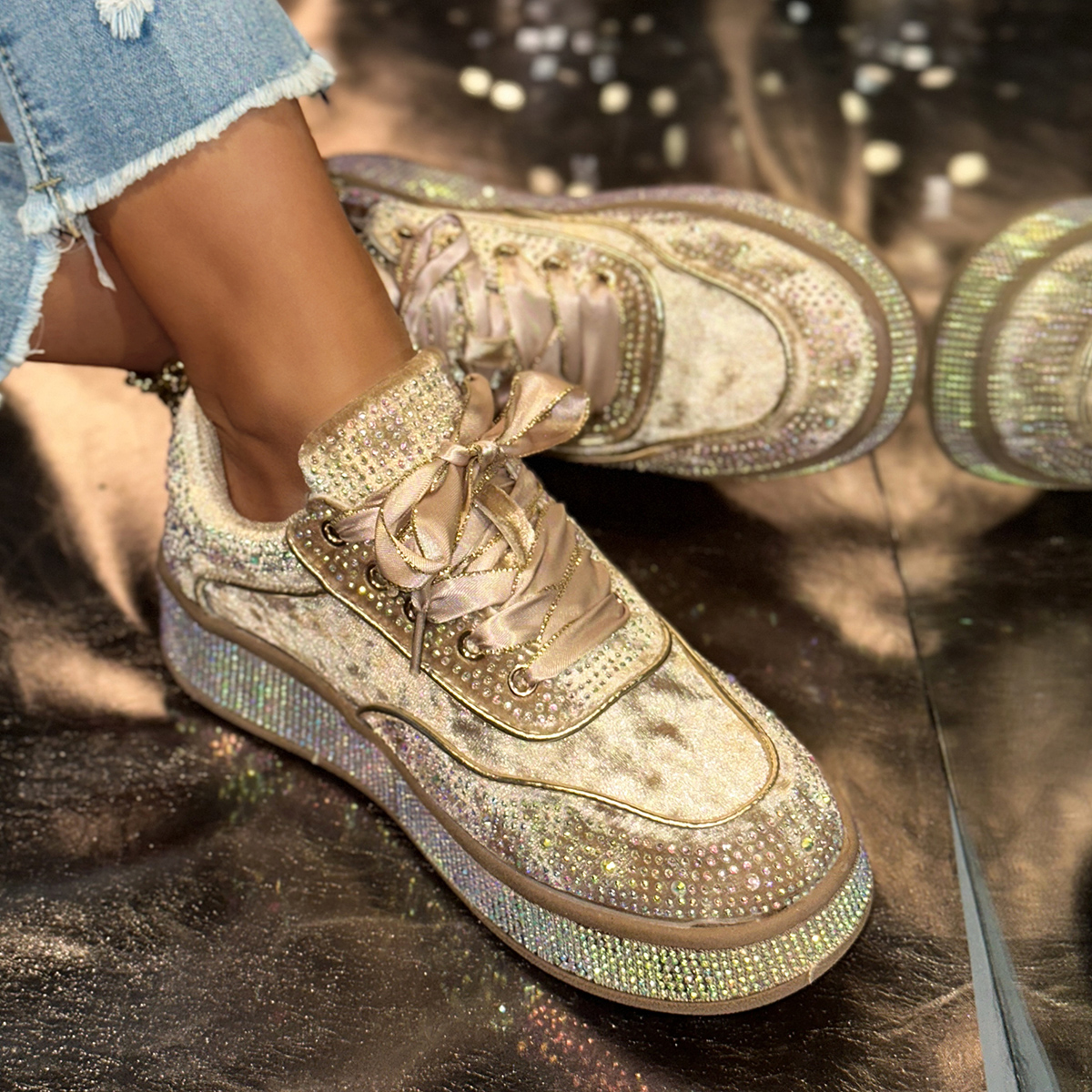 Chunky Sneakers Women Luxury Bling Running Shoes Fashion Casual Designer Breathable Height Increased Casual shoes High Quality Casual Tennis Shoes zap