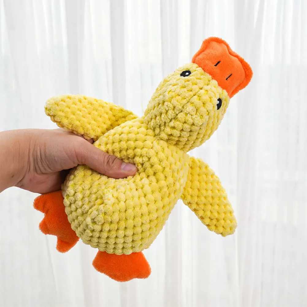 High Quality Dog Town Quiet Duck Pet Plush Toy with Stunning Sound Calming Duck Dog Toy Pillow Dog Toy Stuffed Animal Chewing Toy T2504012