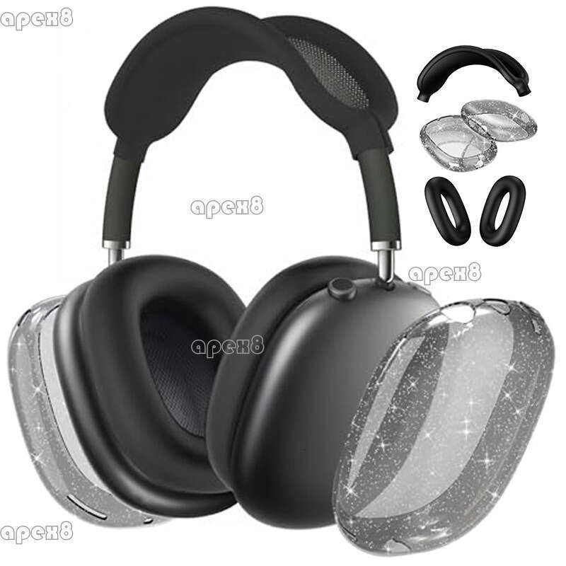 For headsets Clear headphone case Silicone solid color earcase protective case does not include headphones