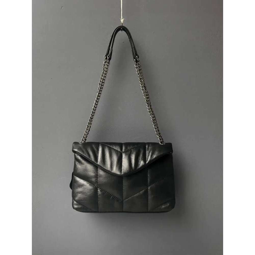 Elegant Women Chain Soft Sheepskin Genuine Leather Handbag Ladies Fashion Single Shoulder Designer Messenger Bag