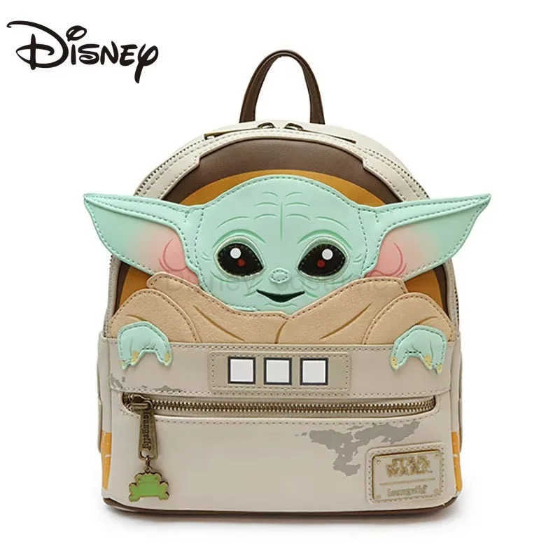 Disney Loungefly Disney Star Wars Yoda Mini Cartoon Cute Backpack Childrens Travel Bag School Bag Holiday Gift X250412