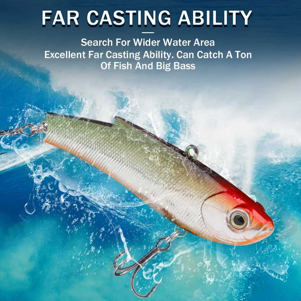 GOBASS Winter VIB Vibration Fishing Lure 24g 34g Long Casting Rattlin Artificial Wobbler Hard Bait Pike Bass Carp Fishing Tackle Z250411
