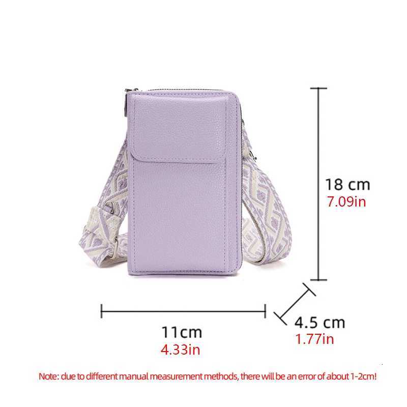 2024 New Fashion Simple Candy Color Broadband Phone Bag Multi functional Commuting Shoulder Bag Storage BagT2511112