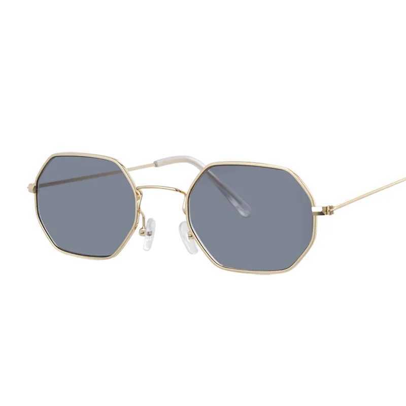 Hexagon Yellow Sunglasses Woman Retro Brand Designer Classic Sun Glasses For WomanLuxury Ladies Sunglasses Mirror Female Oculos Z250411