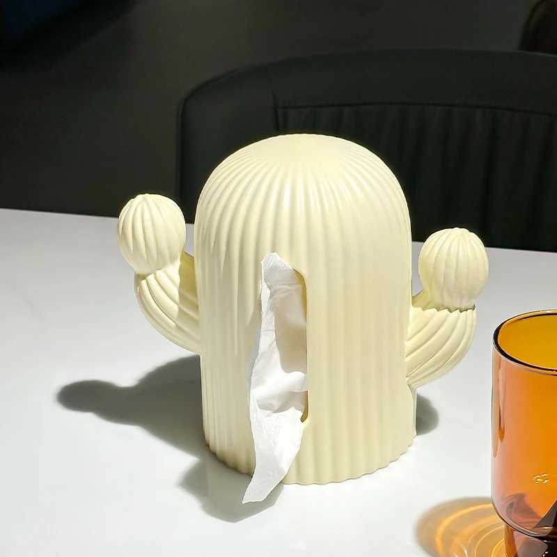 Fashionable and Creative Cactus Toilet Paper Box High Beauty Living Ro Desktop Cute Tissue Box Paper Storage Box Y251112