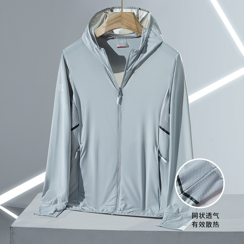 Outdoor Skin Clothes Mens and Womens Mesh Breathable Sunscreen Clothes Windbreaker Coat Upf50 Uv Protection Sunscreen Shirt Summer
