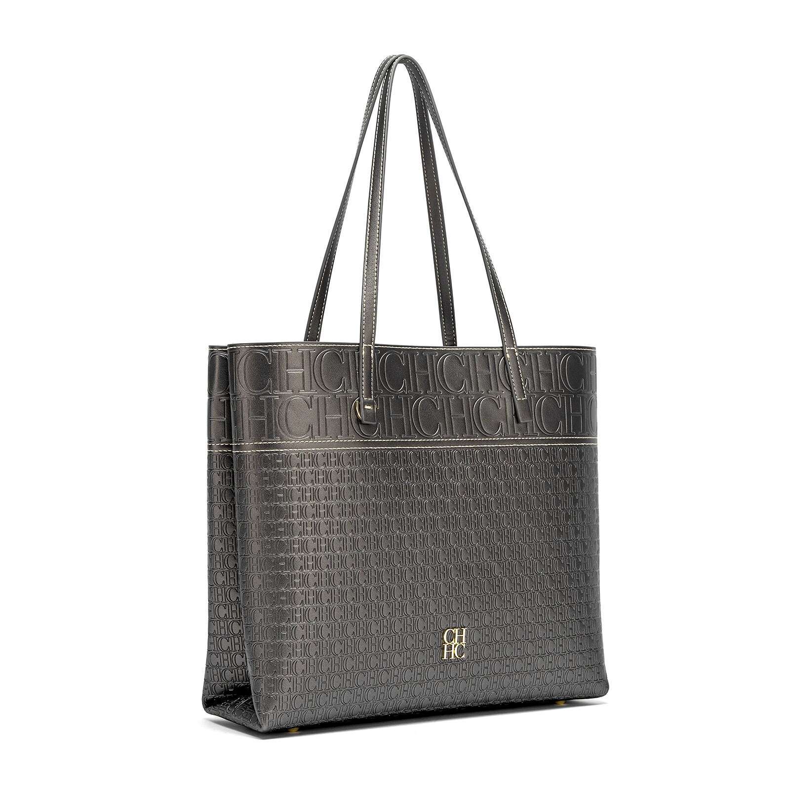 CHCH Women's Tote 2025 New Steel Print Emed Handbag Large Capacity Commuter Bag Mother's Day Gift