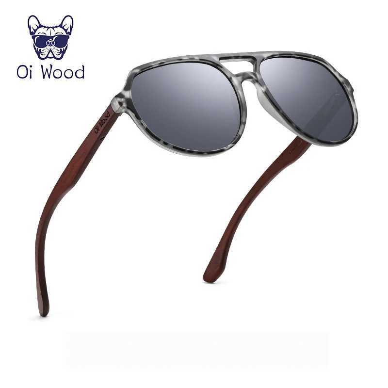 Oi Wood Brand Natural Wooden Sunglasses For Men Women Polarized Oculos De SolC250411