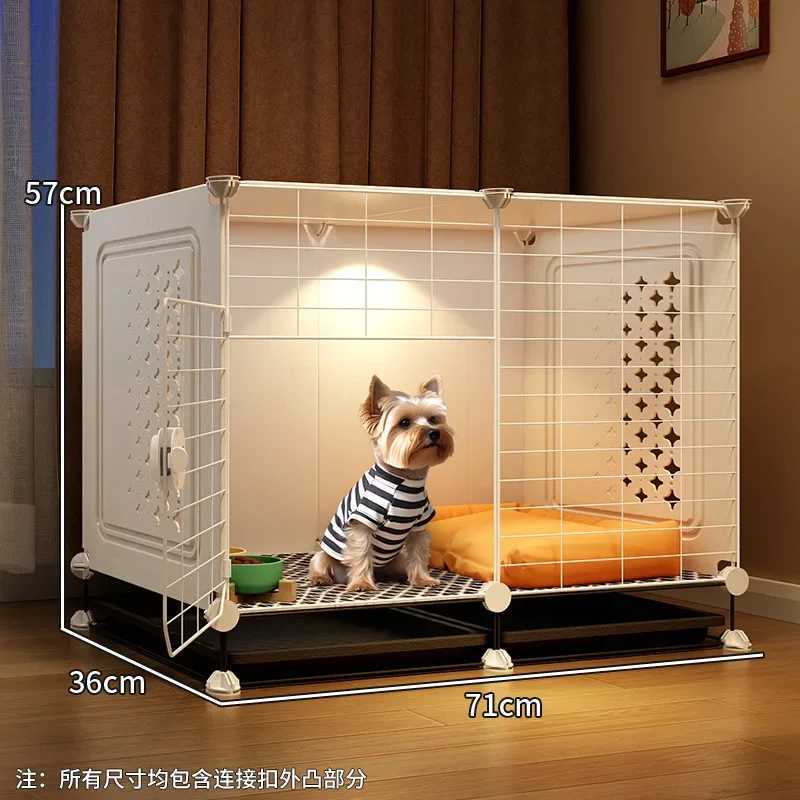 Dog cage small dog house one room one living room one bathroom dog villa indoor with a toilet for Bichon Teddy X250412