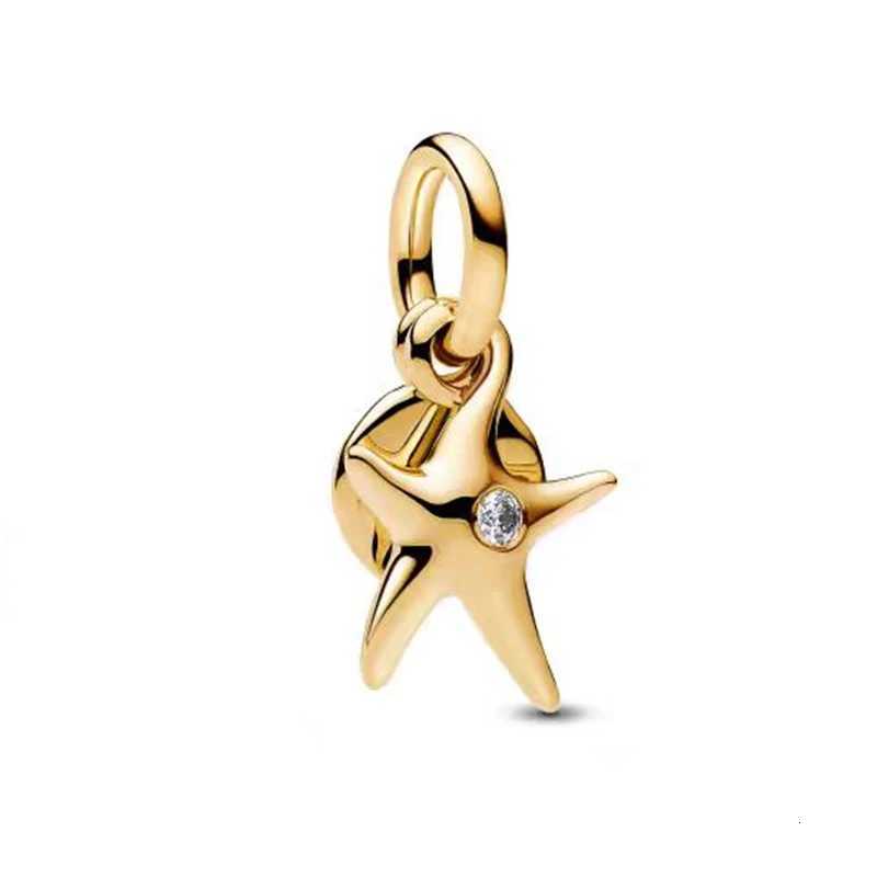 New Gold Plated DlY Sunrise MedallionSeahorse DangleButterfly Safety Chain Charm Bead Fit Original Silver Bracelet DIY Jewelry W251112