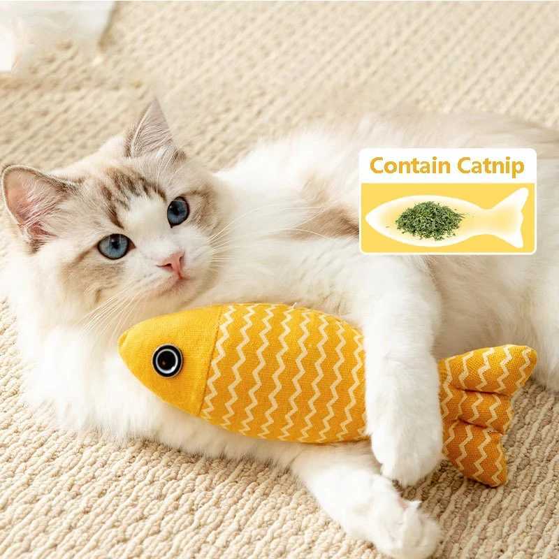 Cat Claws Pet Toys Cat Supplies Cute Cat Toys Puppies Kittens Teeth Brushing Cat Plush Thumbs Protective Mouth Pet Accessories Y250412