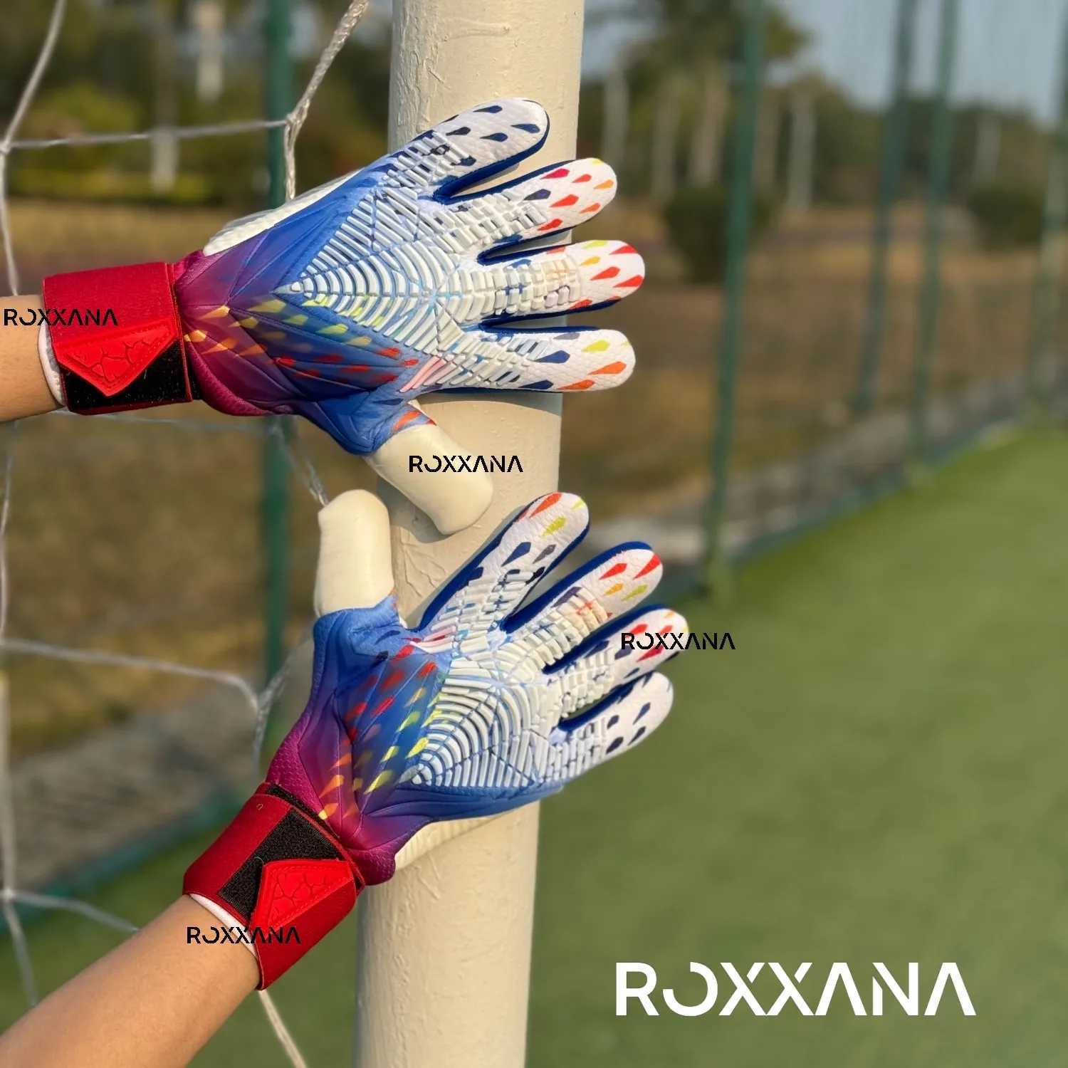 ROXXANA Football Goalkeeper Gloves Adult and Children Thick Anti slip Latex Match Training Professional Protective GlovesXJ250412
