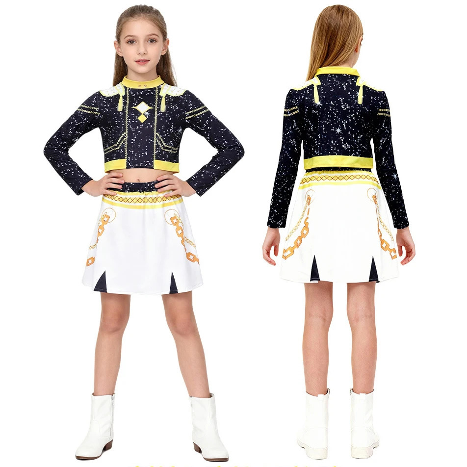Kids KPop Demon Hunters Zoey Mira Rumi Cosplay Costume Huntrix Fancy Dress For Girls Child Halloween Carnival Birthday Party251112
