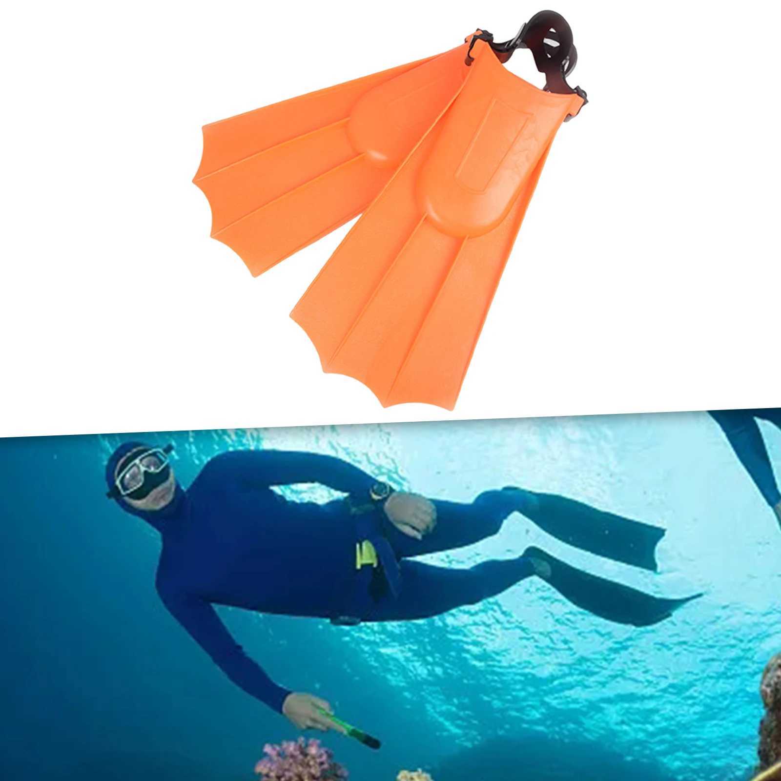 Diving Short Fin Inflatable Lightweight Fin Frog Shoes Adjustable Swimming Flip Cover Diving Equipment Portable for ChildrenY250412