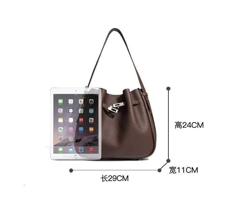 designer genuine leather handbag ladies large womens bag highquality casual crossbody new bucket bags