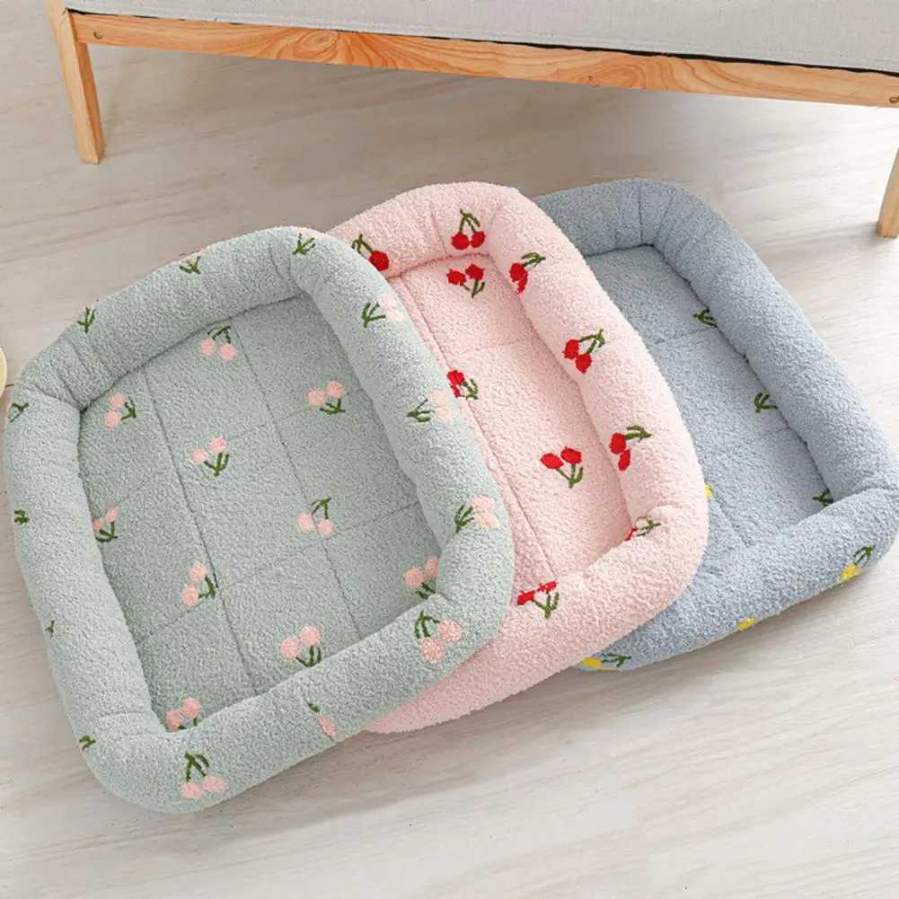 Dog bed thick breathable soft and comfortable kitten mat cute reusable and washable puppy square kennel pet supplies X250412