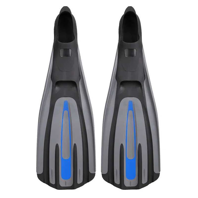 Swimming snorkeling 3-color silicone rubber non diving lung flap mid length heel style long flapY250412
