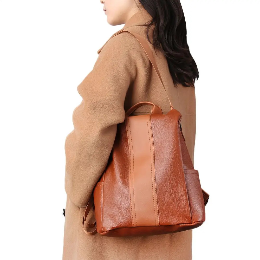 Women Anti-theft Backpack Casual Daypack Outdoor Female Rucksack Women Shoulder Travel Multi-function Bags 250407