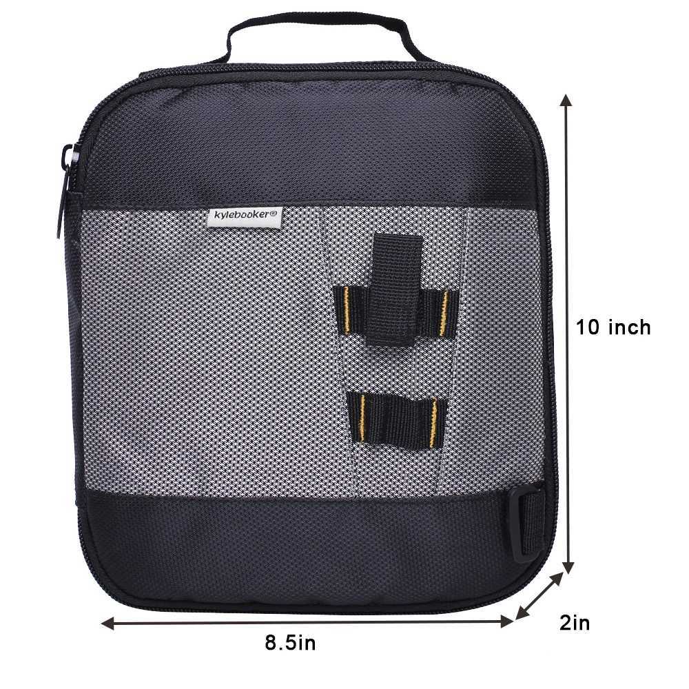 10 x8.5 x 2 Black Soft Bait Binder Bag Fishing Lure Storage Wallet Soft Plastics Tackle Box for Worms and Jigs Z250411