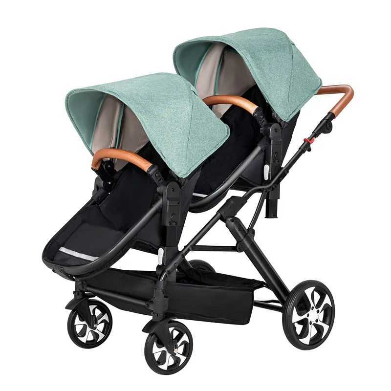 New 2-in-1 baby stroller with car seat foldable and lightweight baby stroller suitable for two children W250411