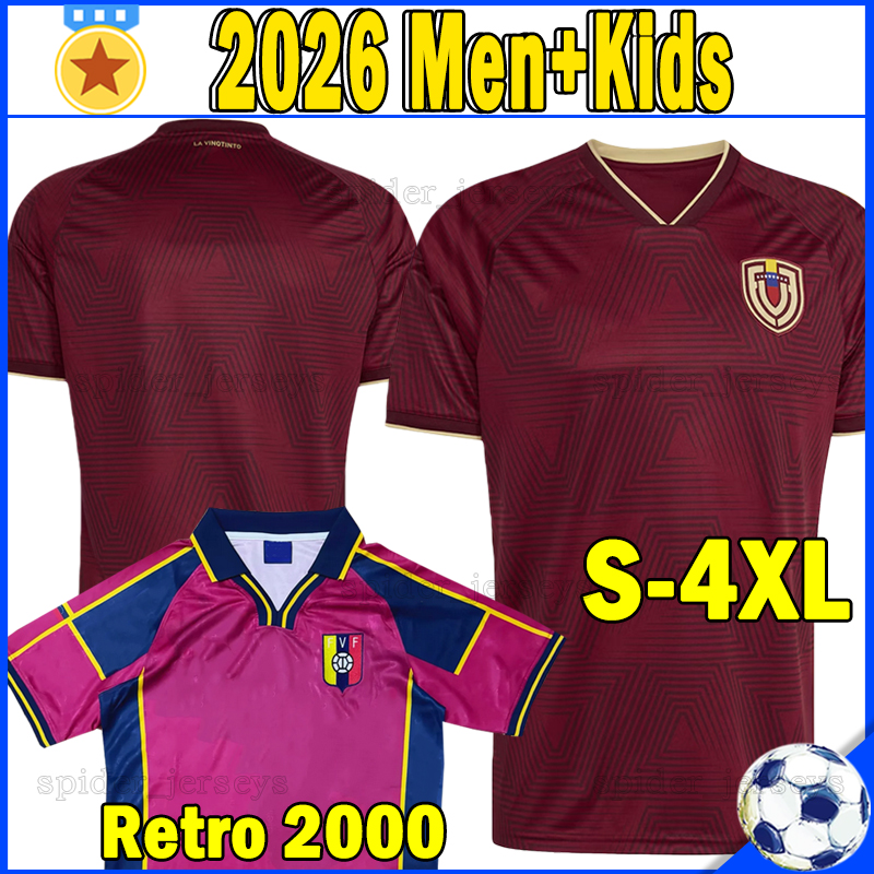XXXL 4XL 26 27 Venezuela Soccer Jerseys 2026 national football team SEGOVIA YRIARTE ARAMBURU MARQUES Football Shirts LACAVA KELSY CASSERES Men Uniforms kids kits