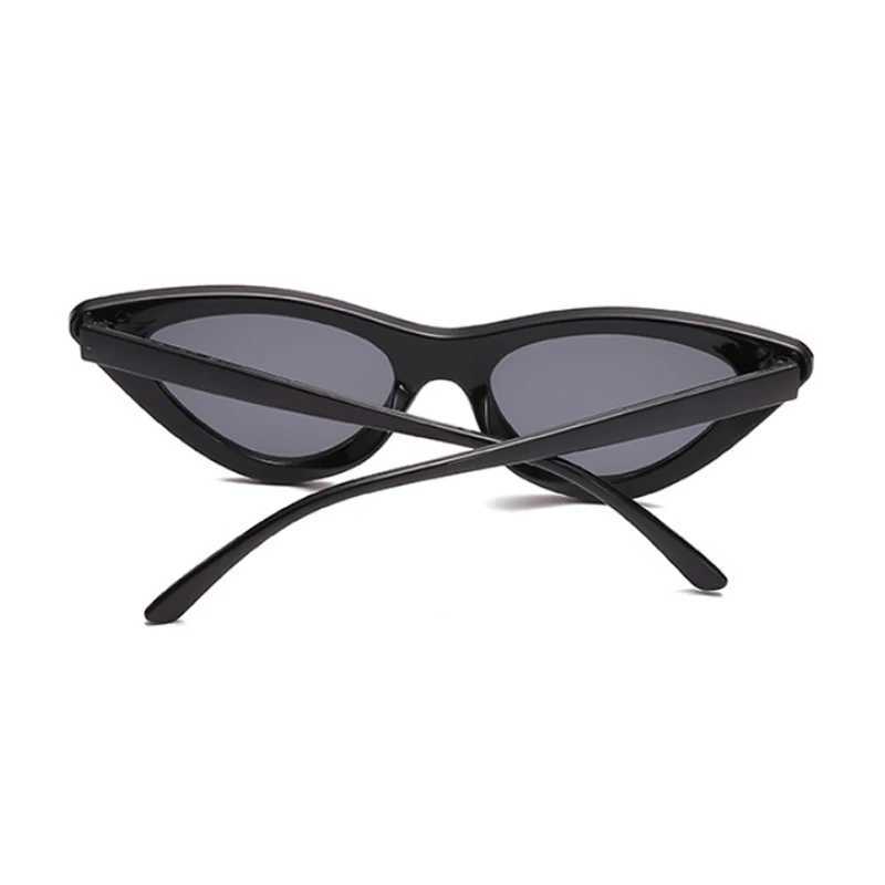 Sexy Cat Eye Sunglasses Woman Brand Designer Mirror Black Triangle Sun Glasses Female Lens Shades for Ladies Eyewear UV400C250411