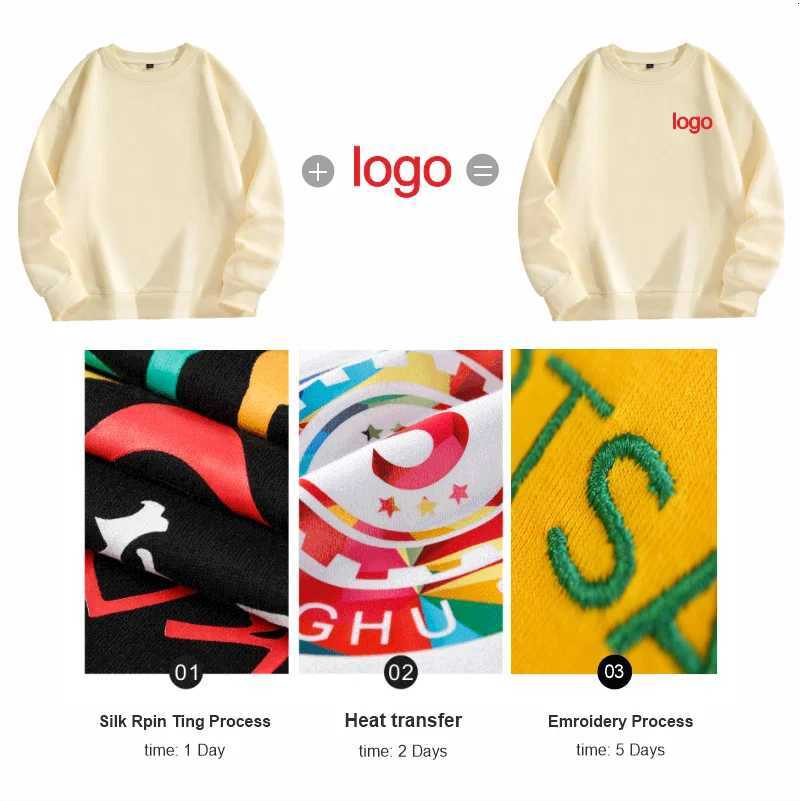 POD customization YOTEE Thick O-neck Sports Shirt Customized Embroidered Printed Hoodie Your Favorite Photos Autumn and Winter Men And WomenT251112