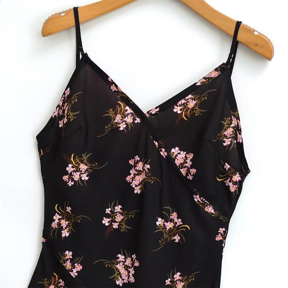 Womens Casual Elegant n European and American Retro Printed Warm Sleeveless Dress 250411