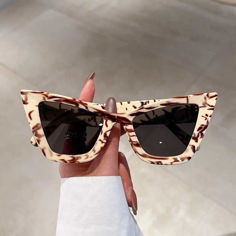 2023 New Cat Eye Fashion Sunglasses Woman Vintage Luxury Brand Designer Sun Glasses For Female UV400 Protection Gafas De SolC250411