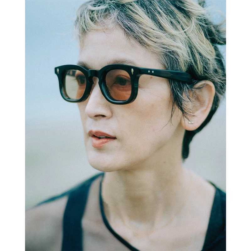 Luxury Brand Original Sunglasses Round Handmade Acetate Top Quality SUN GLASSES for Men Women Fashion Outdoor Protective Eyewear Z250411