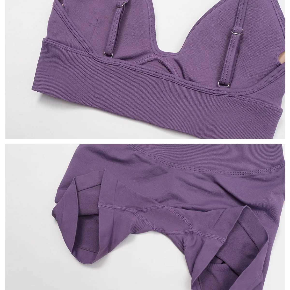 Sportswear SeamLEs 2/3PCS Yoga Suit Women Gym Set Tracksuit Running Workout Long-sLEeved Sports Bra FitnESS Tracksuits J251112