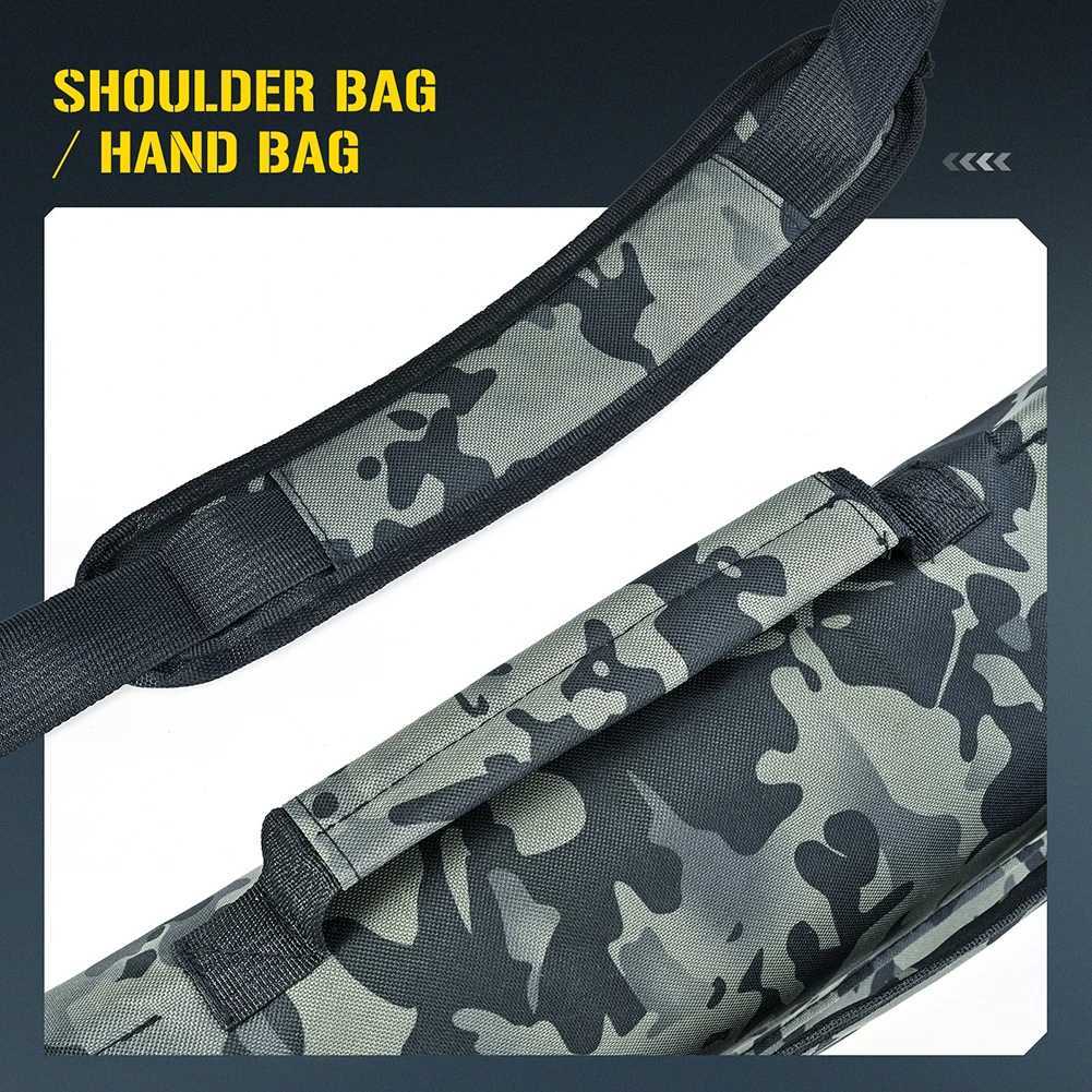 120/140/160CM Fishing Bag Portable Folding Fishing Rod Storage Bag Fishing Pole Gear Tackle Tool Carry Case Carrier Fishing Tool Z250411