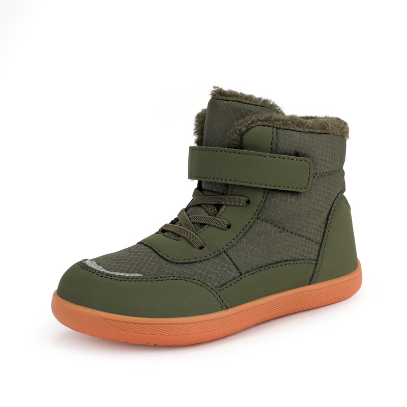 2025 Kids Wide Toe Barefoot Snow Boots Boys Girls Winter Minimalist Sneakers Kidszworld Girls Boys Warm Boots Toddler Little Big Kids Shoes Size 25 - 