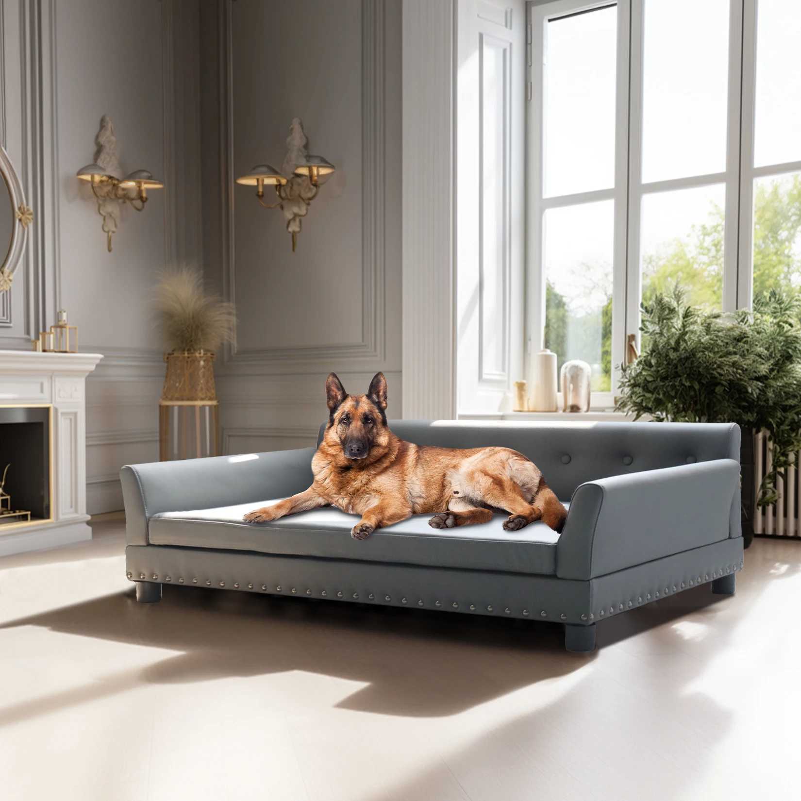 Heavy duty pet sofa large dog bed soft cushion sofa pet cat bed puppy sofa sofa X250412