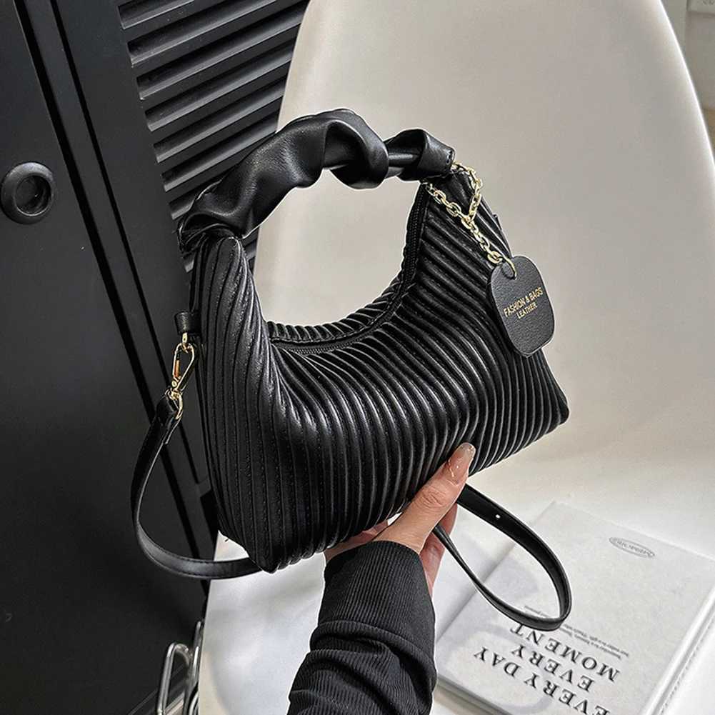 Women Shoulder Bags PU Leather Pleated Cloud Ladies Handbags Fashion Casual Simple Elegant Temperament Girls Tote PursesT2511112