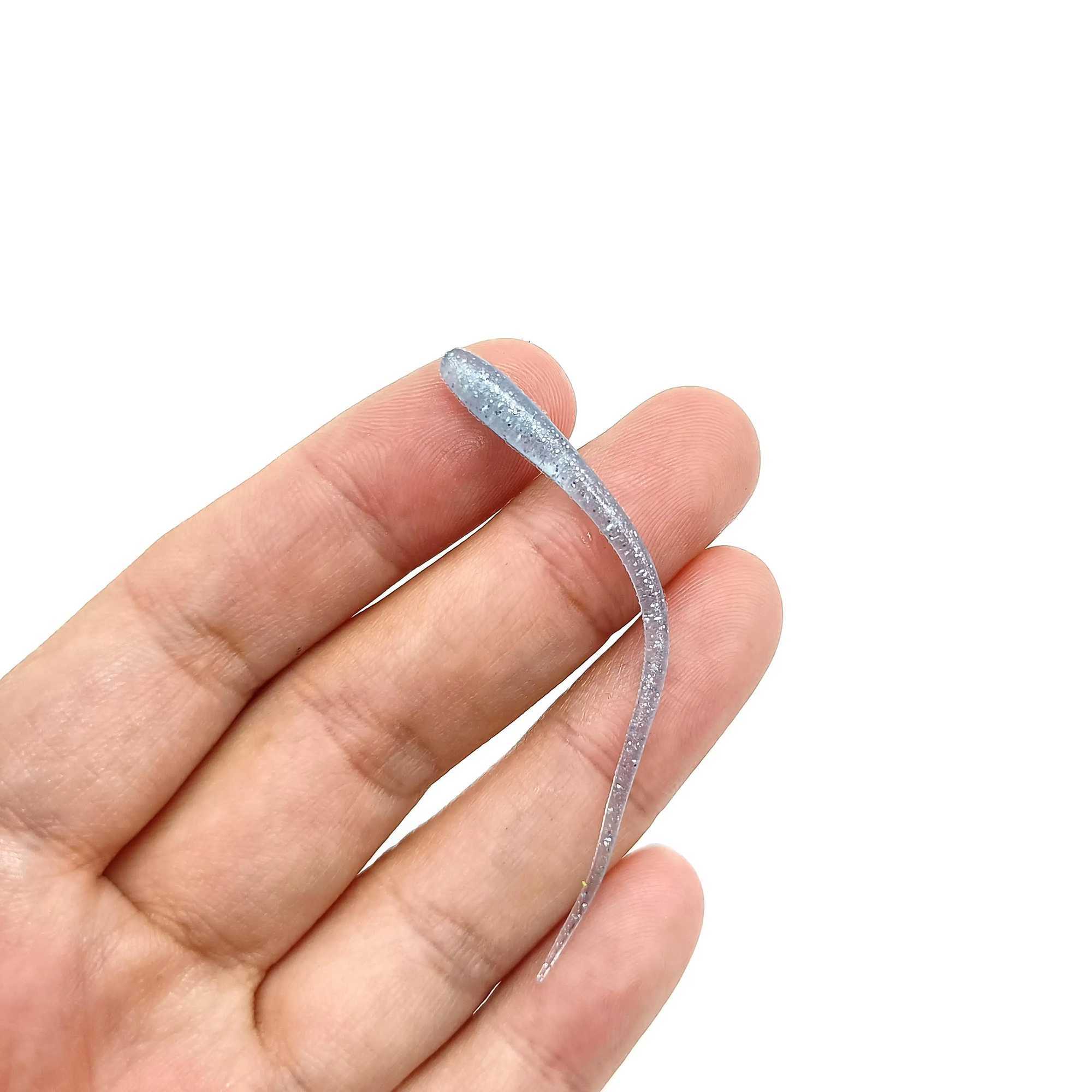 DUODUOYU 10PCS Needle Tail Soft Fishing Lure 0.3g/65mm Rockfish Ocean Rock Bait Artificial Bait Swimbaits Jig Fishing Tackle Z250411