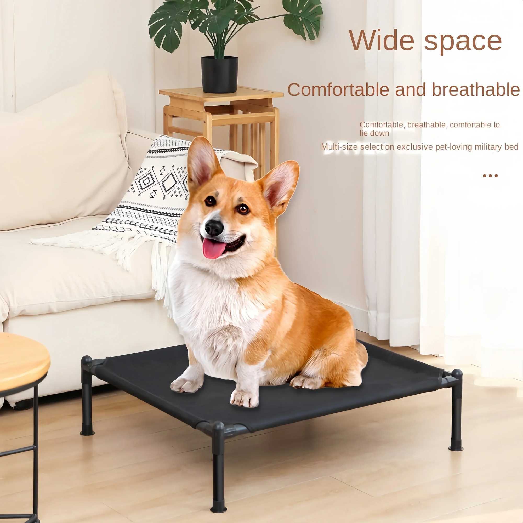 Pet bed pet folding pet camping bed pet dog house portable detachable washable all season cat house puppy bed X250412
