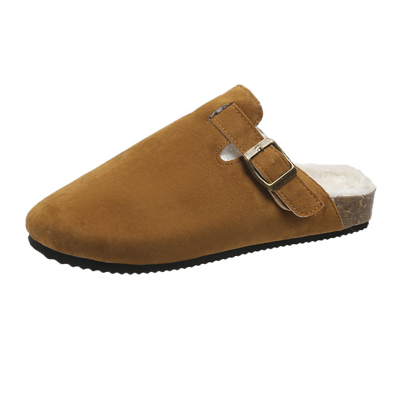 Designer slippers Baotou Half Dragged free Shipping One foot sandals Round head half drag Women wearing sandals outside hot