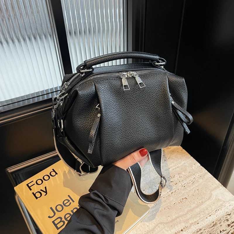 New Casual Solid Color Ladies Shoulder Bags Fashion Double Zipper Design Women Handbag High Quality Leather Womens Travel BagsT2511112