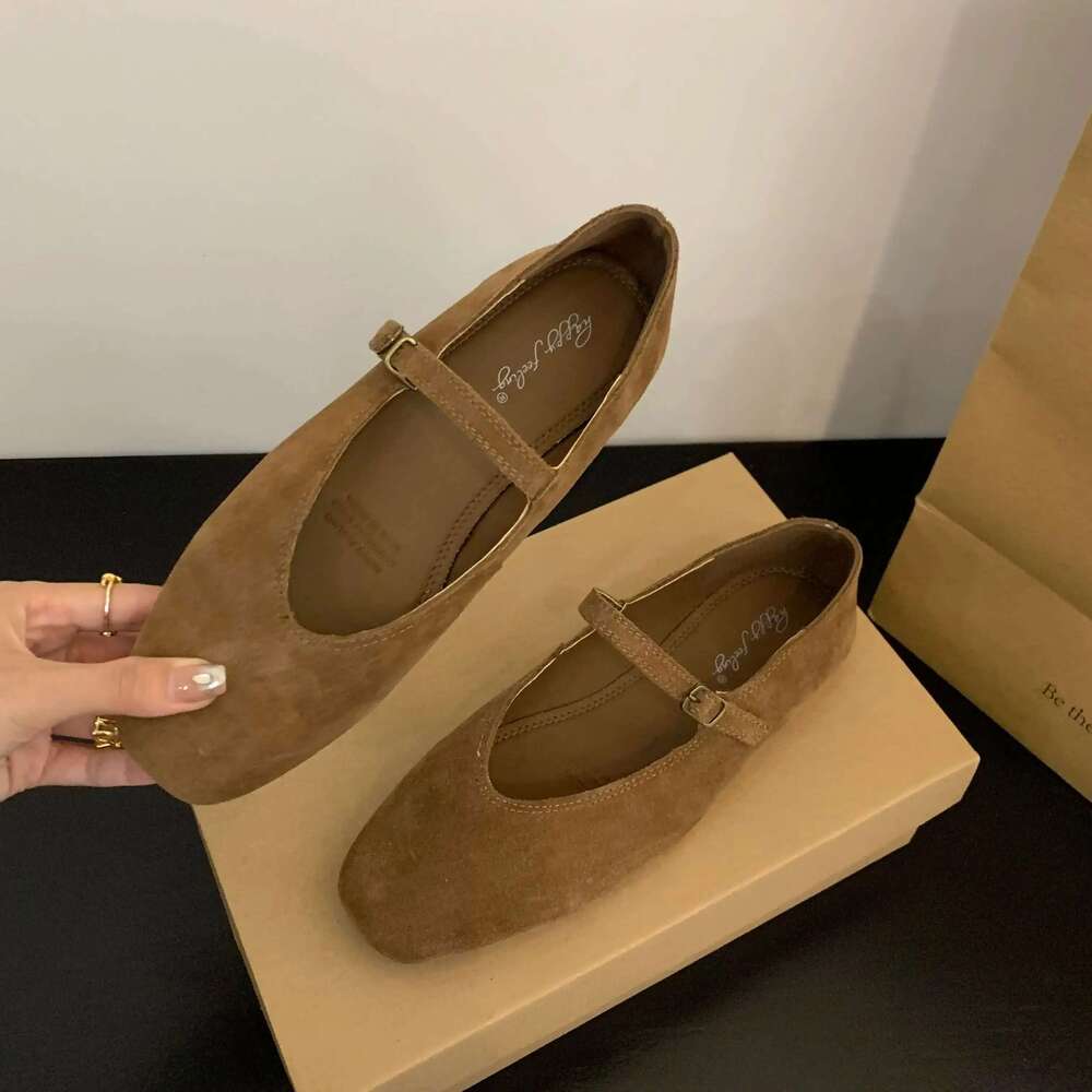 Bailamos Brand New Women Flats Round Toe Shallow Slip On Ladies Casual Ballet Soft Real Leather Eelgant Dress Shoes Size41