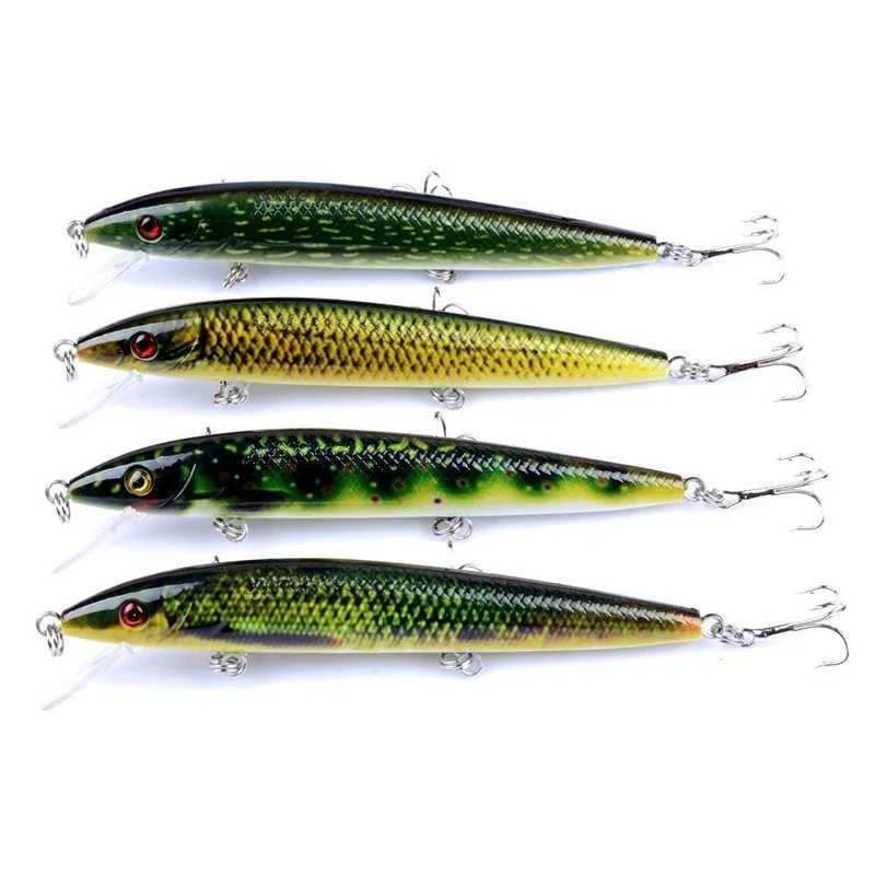 1Pc 12cm 13.5g Minnow Fishing Lures Floating Wobbler Swimbait Artificial Hard Bait for Bass Pike Crankbait Tackle With Hooks Z250411