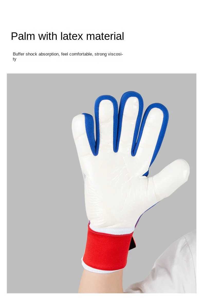 Latex Wear resistant and Anti slip Goalkeeper Gloves for Childrens Football Goalkeeper GlovesXJ250412