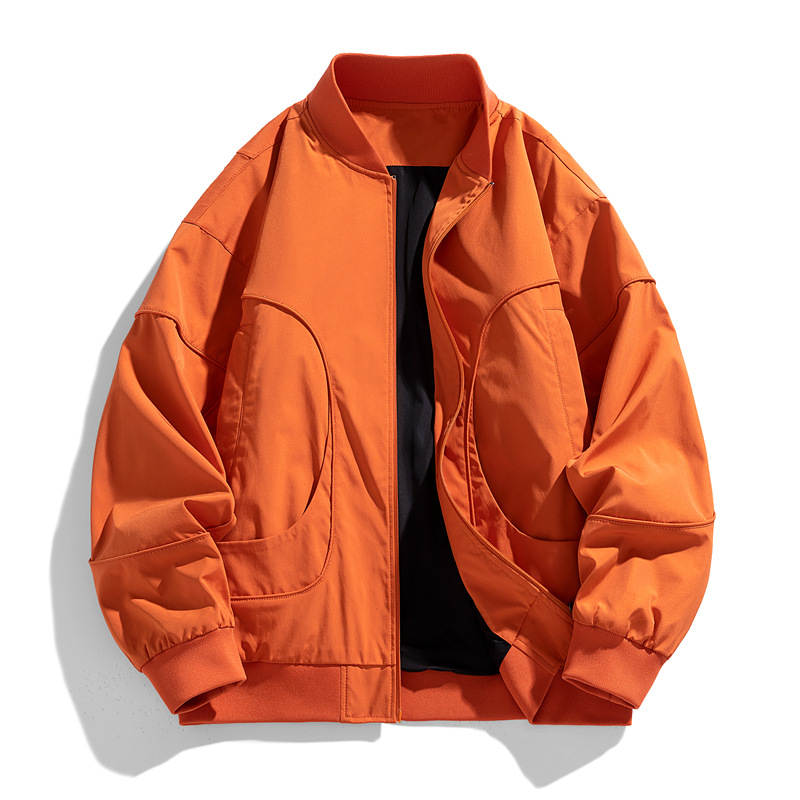 G11133 Waffle round neck sweatshirt men's long sleeve t-shirt men's spring and autumn new