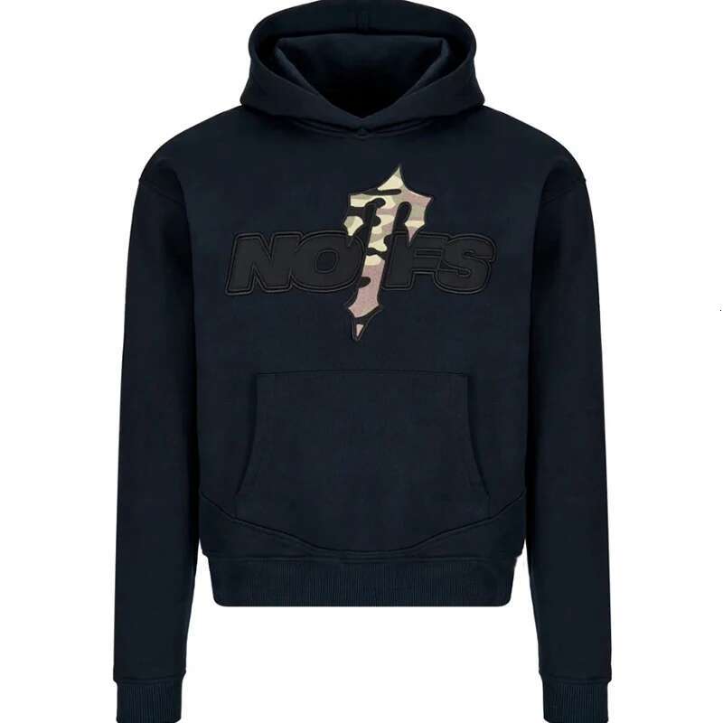 American Minimalist Design Camouflage Embroidery Small High Street Ladies Hoodie Long Sleeve Pullover Warm Autumn Winter Y2k New