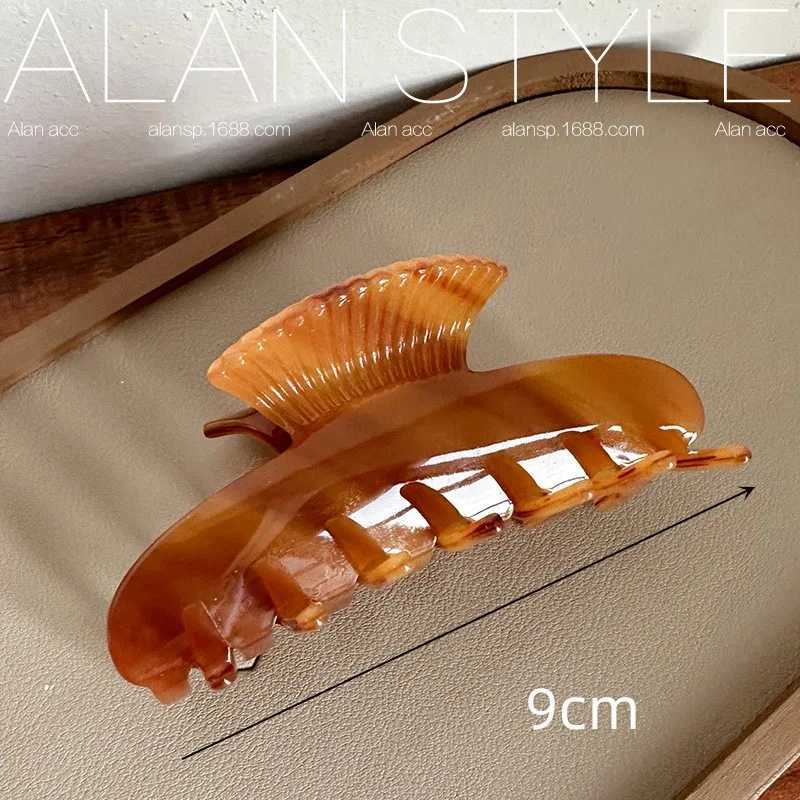 9cm long acetate hair crab hairpin suitable for girls to roll up their hair style Dalis claws Y2504012
