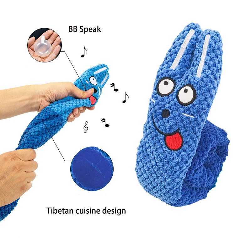High Quality Dog Feeder Interactive Toy Indestructible Plush Sound Squeak Puppy Toys For Resistant Foldable Snail Dogs Pet Supplies T2504012
