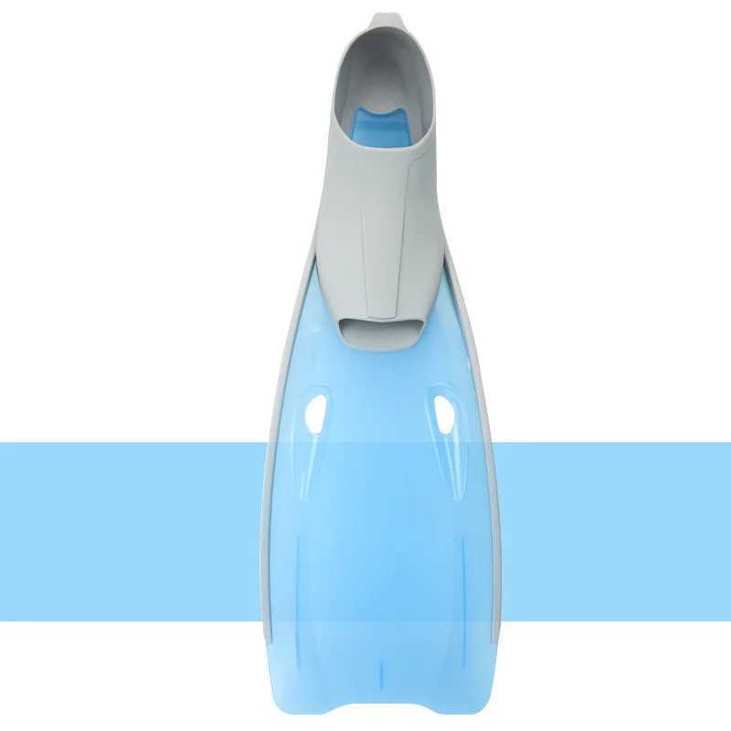 Inflatable long fin diving fin flip silicone adult flexible comfortable swimming finY250412