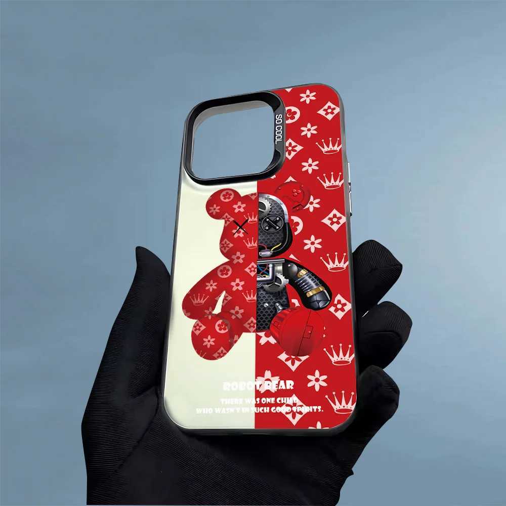 Luxury Tpu Cases For Phone Mobile R-Robot Bear Smartphones 5G Shockproof Hard Pc Phone Case Cellphones 15 Pro Max Cases Smartphone Cell Y251112 K260